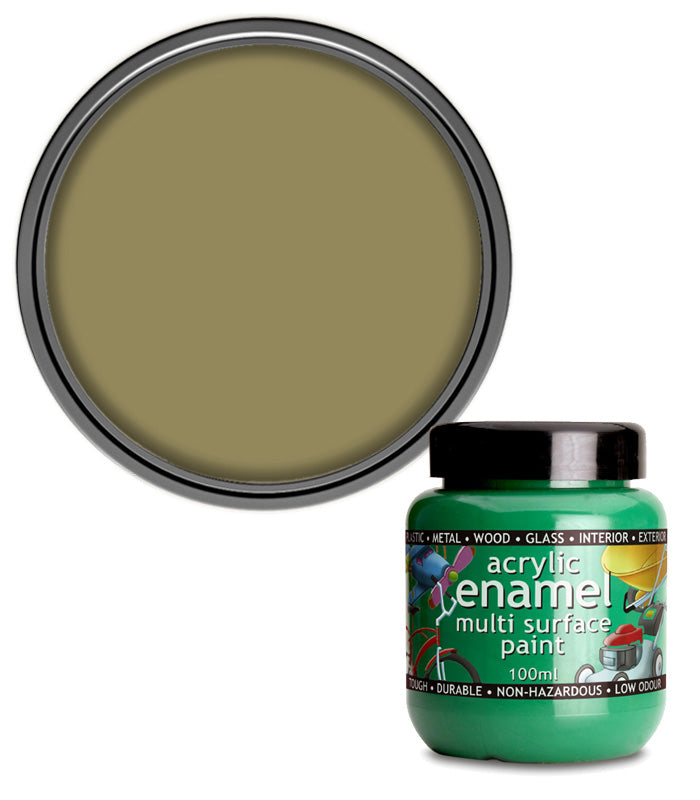 Polyvine - Acrylic Enamel Paint - 100ml - Metallic (Bright) Gold