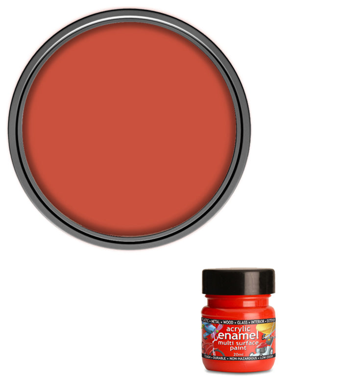 Polyvine - Acrylic Enamel Paint - 20ml - Orange