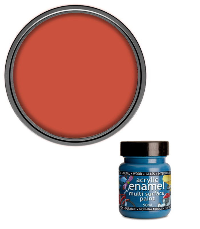 Polyvine - Acrylic Enamel Paint - 50ml - Orange