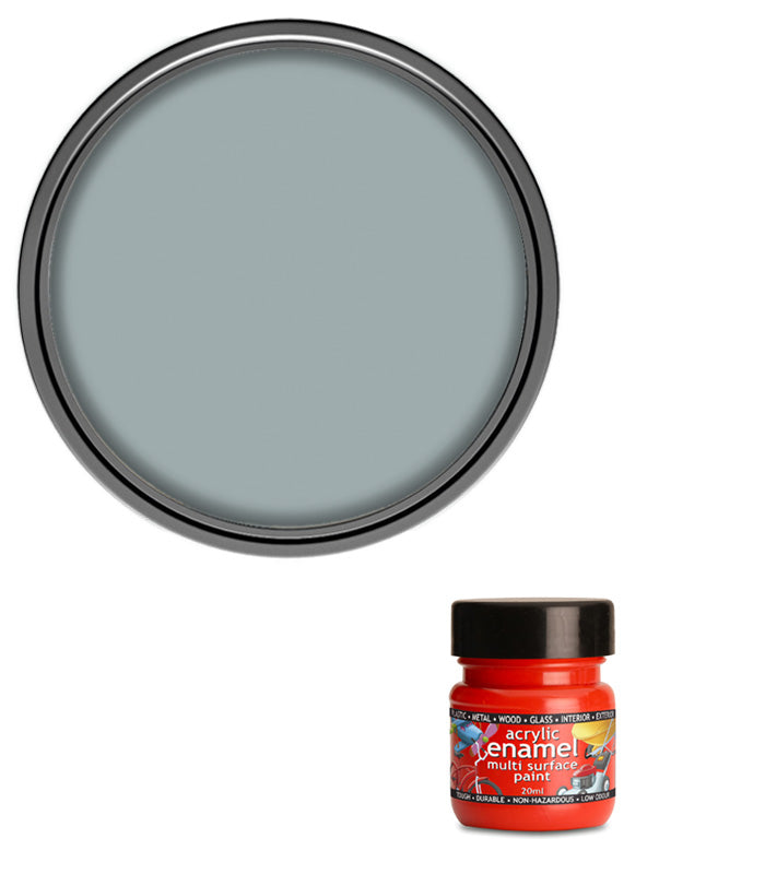 Polyvine - Acrylic Enamel Paint - 20ml - Metallic Pewter