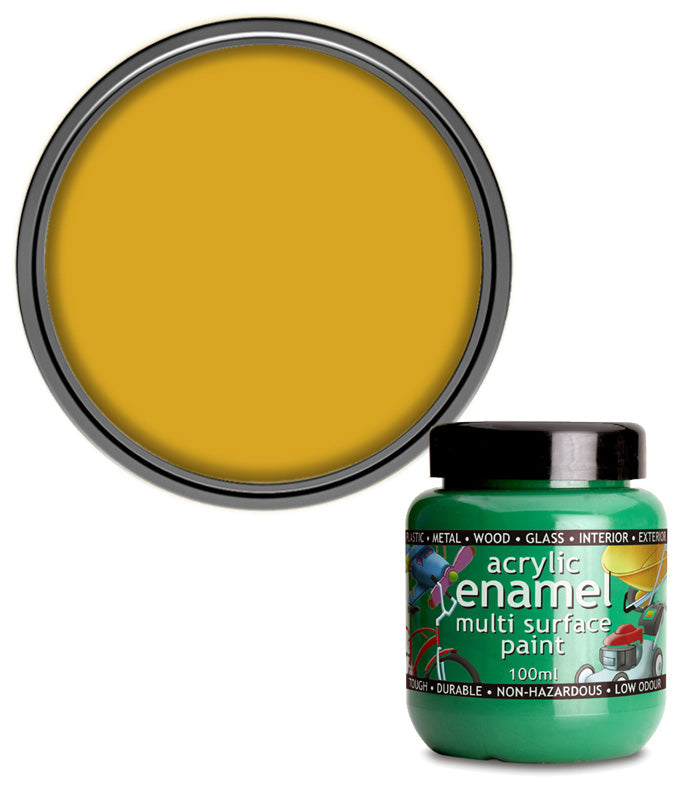 Polyvine - Acrylic Enamel Paint - 100ml - Yellow