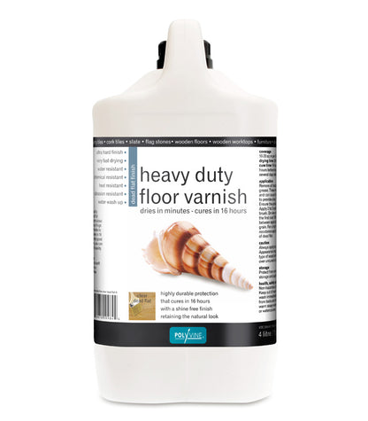 Polyvine - Heavy Duty Floor Varnish - Dead Flat - 4 Litre
