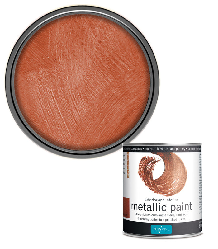 Polyvine - Acrylic Metallic Paint - Copper - 500ML