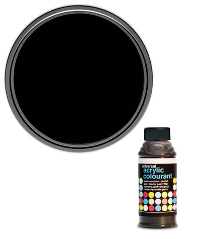 Polyvine - Universal Acrylic Colourant - 50 GRAMS - BLACK