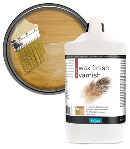 Polyvine - Wax Finish Varnish - Satin - 4 LITRE