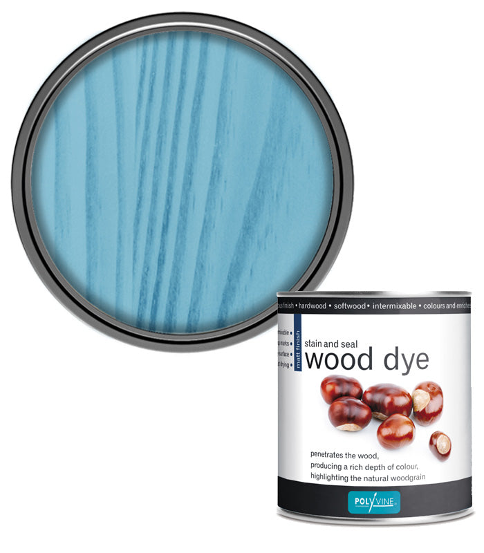 Polyvine - Wood Dye Colour - Blue - 500ml