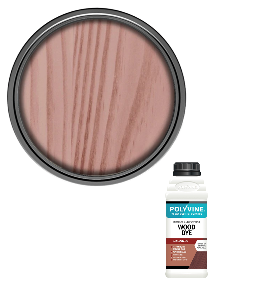 Polyvine - Wood Dye Colour - Mahogany - 100ml