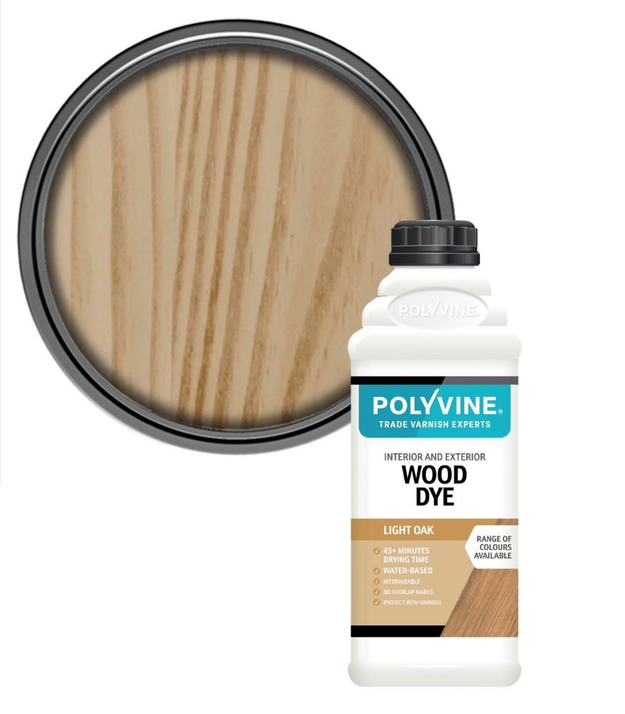 Polyvine - Wood Dye Colour - Light Oak - 1L