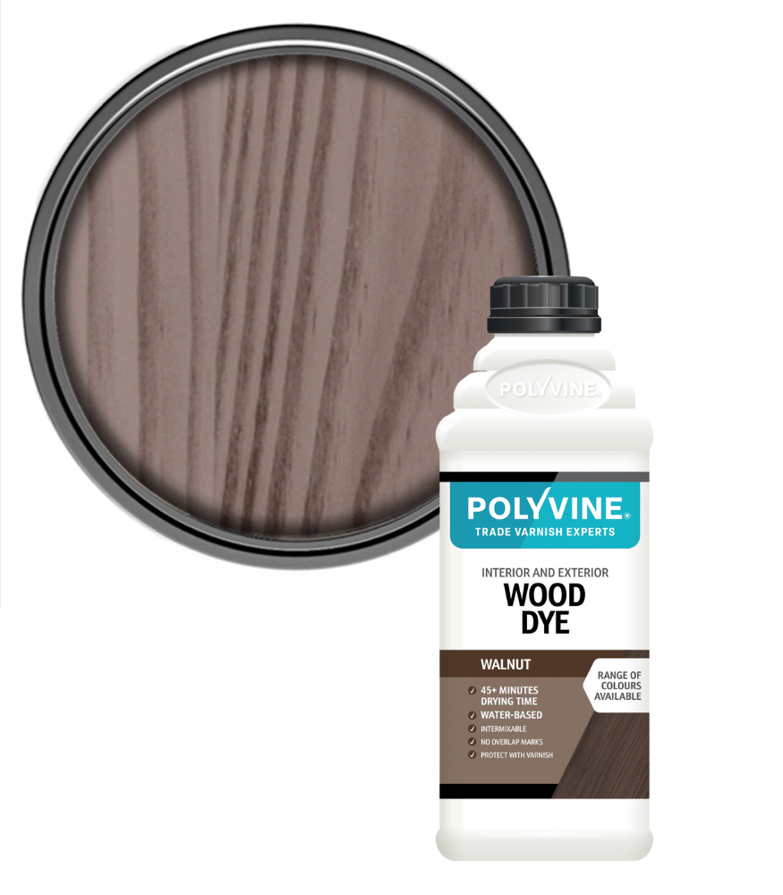 Polyvine - Wood Dye Colour - Walnut - 1L