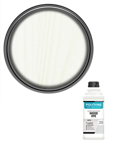 Polyvine - Wood Dye Colour - White - 100ml