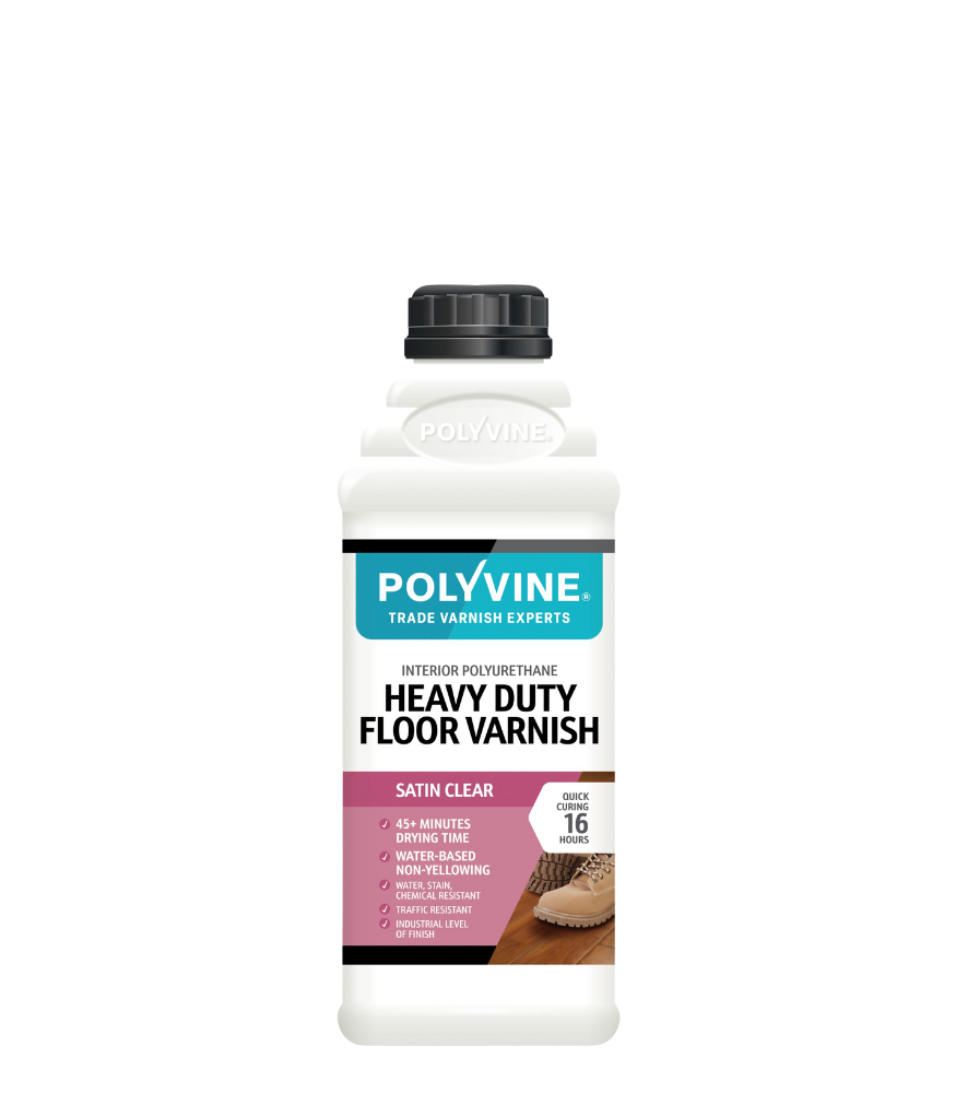 Polyvine - Heavy Duty Floor Varnish - Satin - 2 Litre