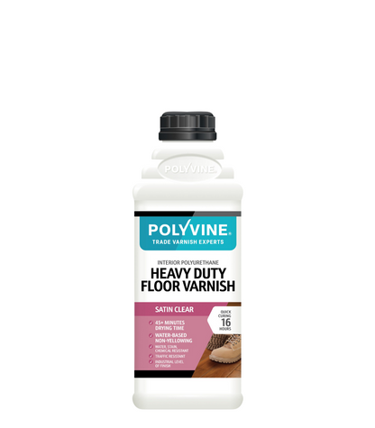 Polyvine - Heavy Duty Floor Varnish - Satin - 2 Litre