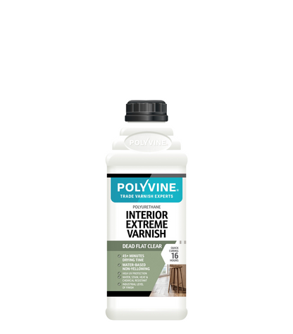 Polyvine - Interior Extreme Varnish - Dead Flat - 1 Litre