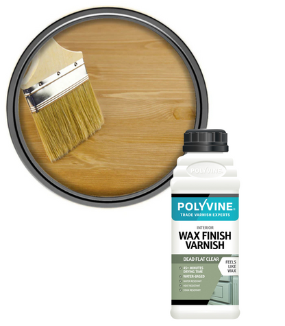 Polyvine - Wax Finish Varnish - Dead Flat - 1 LITRE