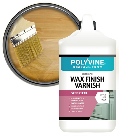 Polyvine - Wax Finish Varnish - Satin - 4 LITRE