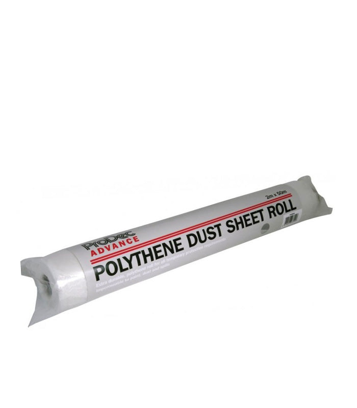 ProDec Polythene Dust Sheet Roll - 50m x 2m