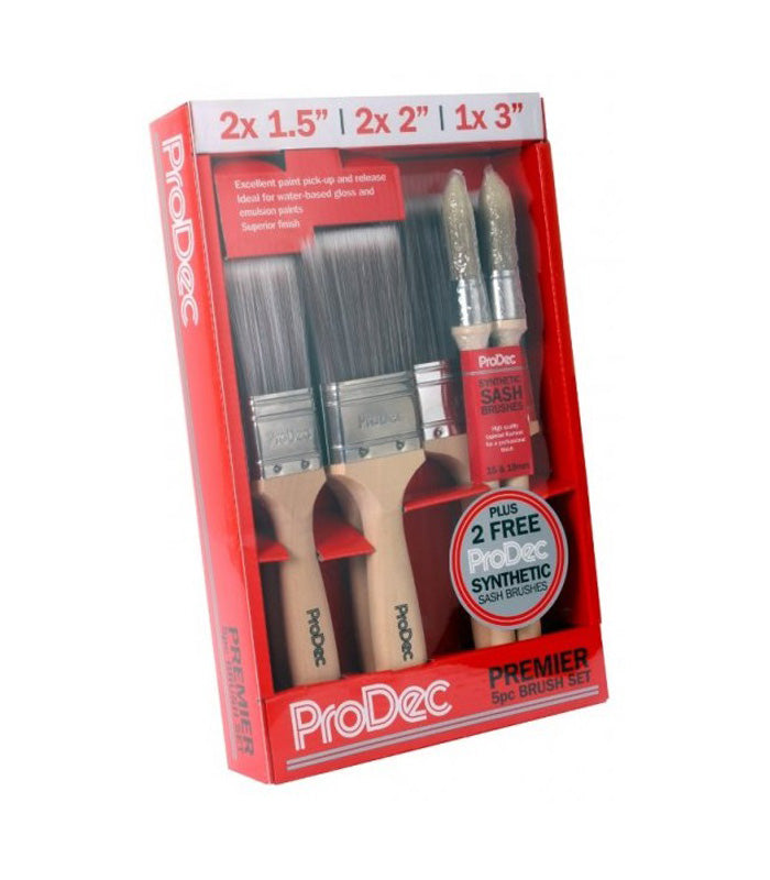 ProDec Premier Paint Brush Set - 7 Piece