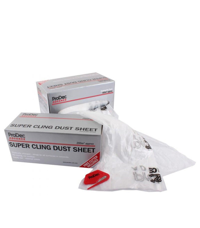 ProDec Super Cling Dust Sheet Roll - 100 sqm Coverage