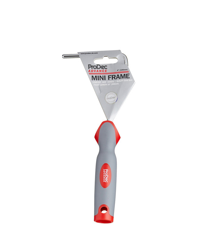 ProDec Advance Soft Grip 4 Inch Mini Roller Frame - 10 Inch Long