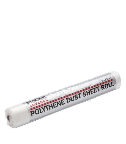 ProDec Polythene Dust Sheet Roll - 50m x 2m