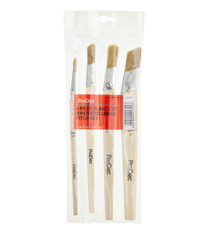 ProDec Synthetic Slant Cut Lining Finch - Set of 4