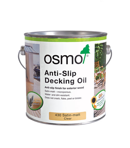 Osmo Anti Slip Decking Oil - Clear - 2.5 Litre