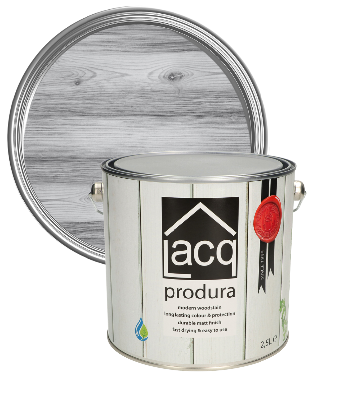 Lacq Produra Superior Wood Protector - Old Grey - 2.5 Litre