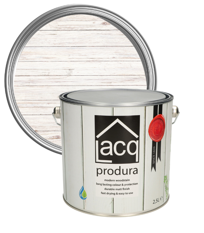 Lacq Produra Superior Wood Protector - White - 2.5 Litre