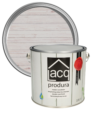 Lacq Produra Superior Wood Protector - White Clay - 2.5 Litre