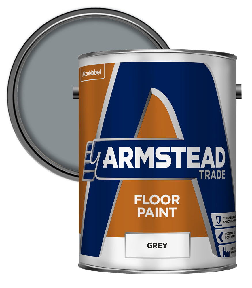 Armstead Trade Floor Paint - Grey - 5 Litre