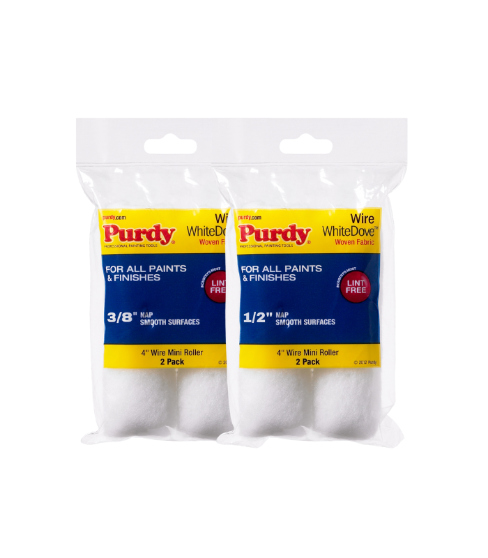Purdy White Dove Mini Paint Roller Sleeve 4 Inch - 2 Pack
