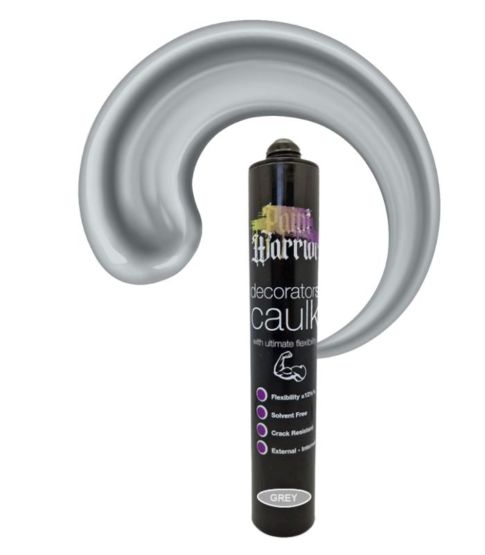 Paint Warrior Ultimate Flexible Decorators Caulk - Grey - 380ml