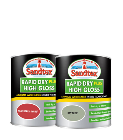 Sandtex Rapid Dry Plus High Gloss Paint