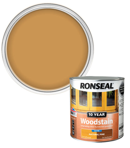 Ronseal 10 Year Exterior Woodstain - Natural Pine - 750ml