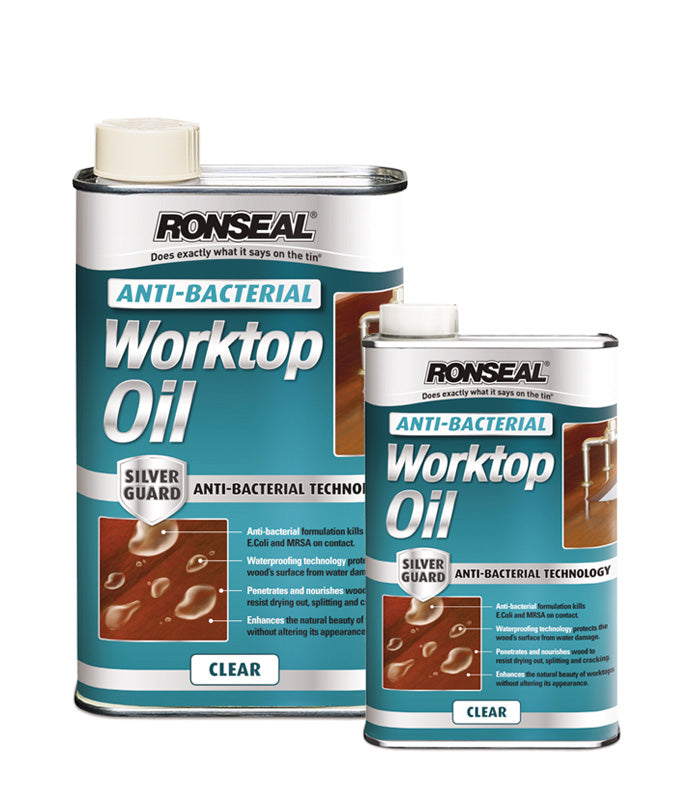 Ronseal Anti Bacterial Worktop Oil - 1 Litre or 500ml