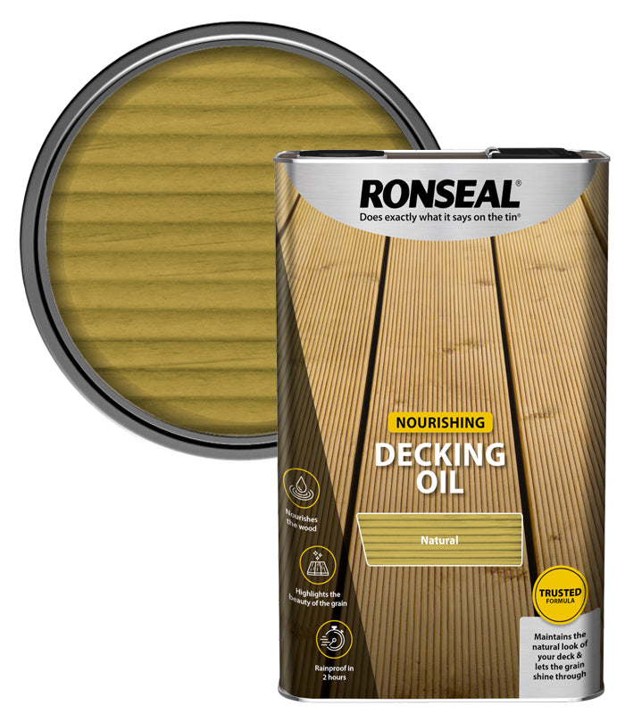 Ronseal Nourishing Decking Oil - 5L - Natural