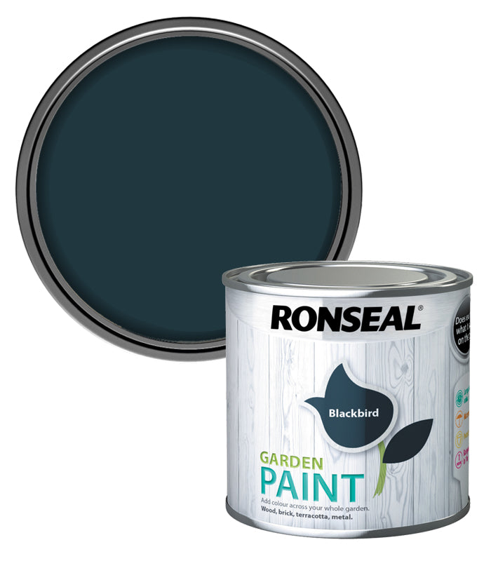 Ronseal Garden Paint - Blackbird - 250ml