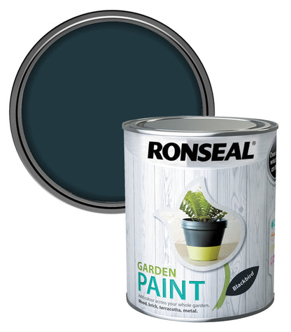 Ronseal Garden Paint - Blackbird - 750ml
