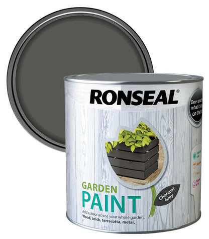 Ronseal Garden Paint - Charcoal Grey - 2.5 Litre