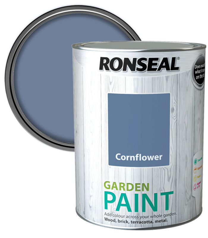 Ronseal Garden Paint - Cornflower - 5 Litre