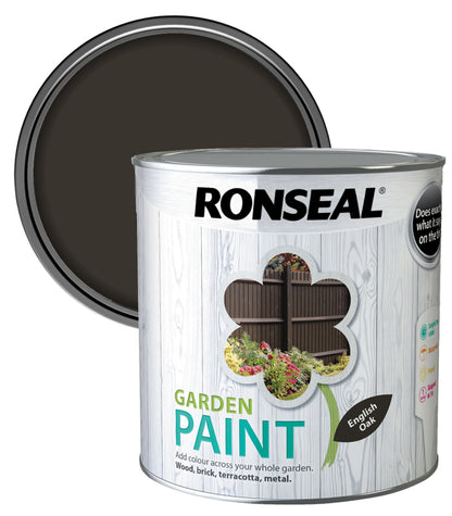 Ronseal Garden Paint - English Oak - 2.5 Litre
