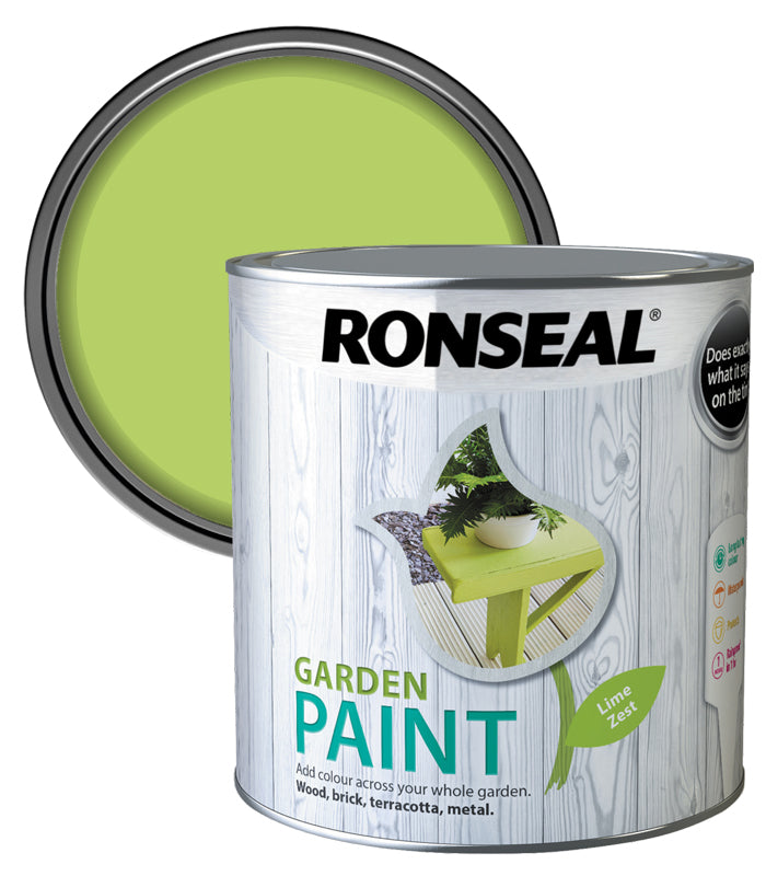 Ronseal Garden Paint - Lime Zest - 2.5 Litre