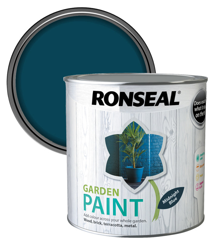 Ronseal Garden Paint - Midnight Blue - 2.5 Litre