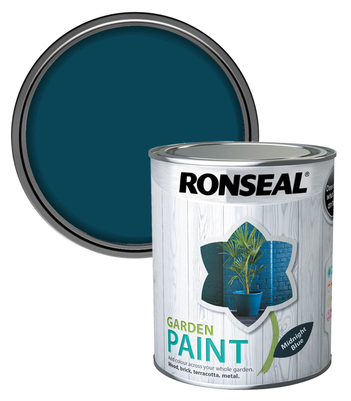 Ronseal Garden Paint - Midnight Blue - 750ml