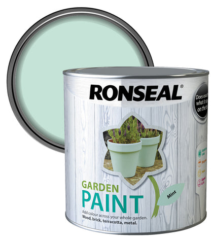 Ronseal Garden Paint - Mint - 2.5 Litre