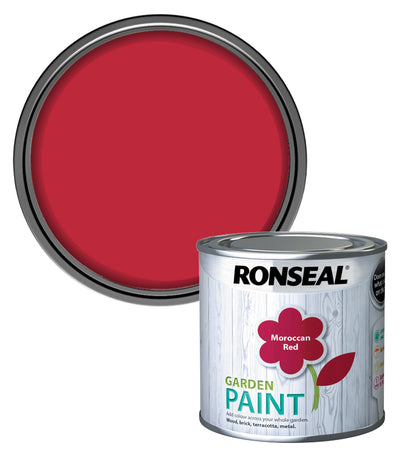 Ronseal Garden Paint - Moroccan Red - 250ml