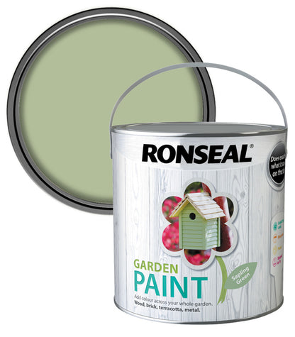 Ronseal Garden Paint - Sapling Green - 2.5 Litre