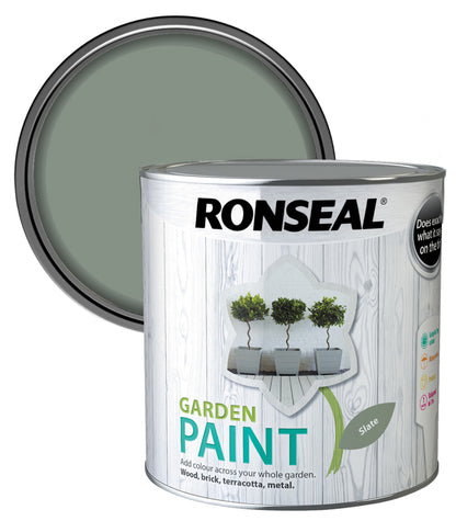 Ronseal Garden Paint - Slate - 2.5 Litre