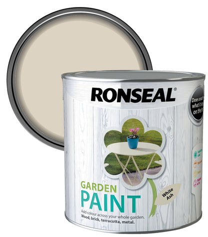 Ronseal Garden Paint - White Ash - 2.5 Litre