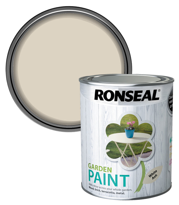 Ronseal Garden Paint - White Ash - 750ml